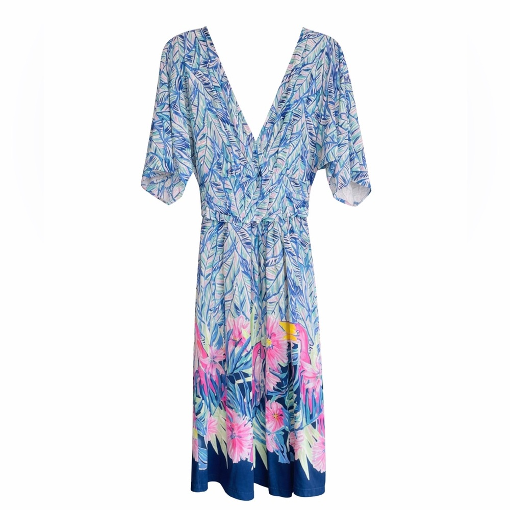 Lilly Pulitzer Parigi Dress Bennet Blue Let’s‎ Mango XS